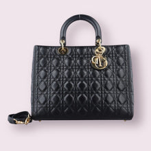 Load image into Gallery viewer, CHRISTIAN DIOR Lady Dior Black