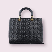 Load image into Gallery viewer, CHRISTIAN DIOR Lady Dior Black