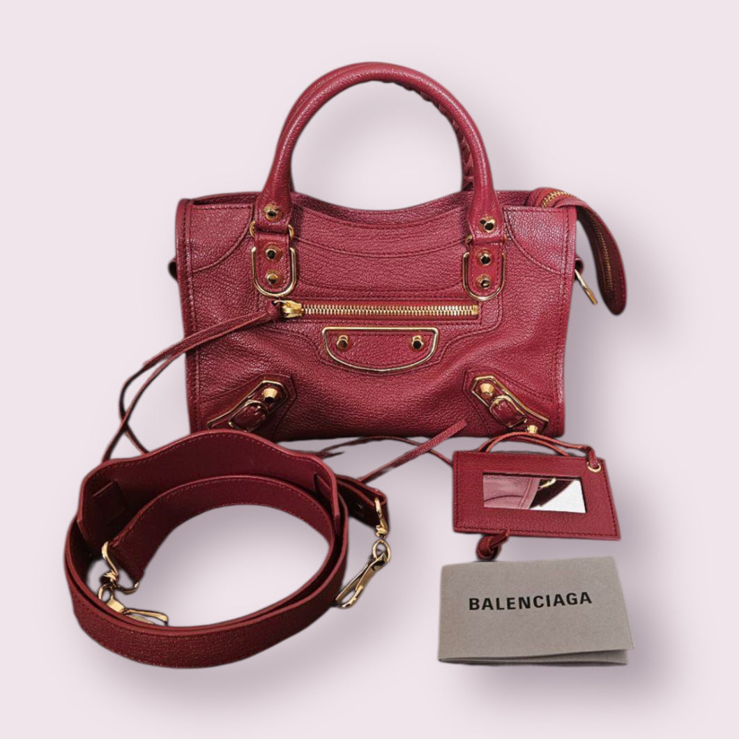 Balenciaga City Deep Red