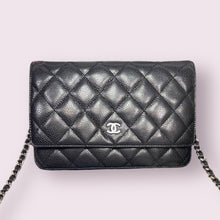 Load image into Gallery viewer, CHANEL Black WOC Silver
