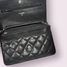 Load image into Gallery viewer, CHANEL Black WOC Silver
